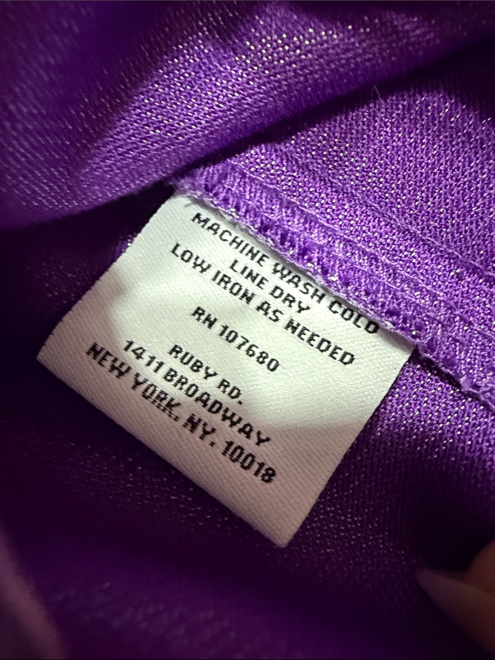 Ruby Rd. Shimmery iridescent Purple Drawstring Utility Jacket - Picture 3 of 14